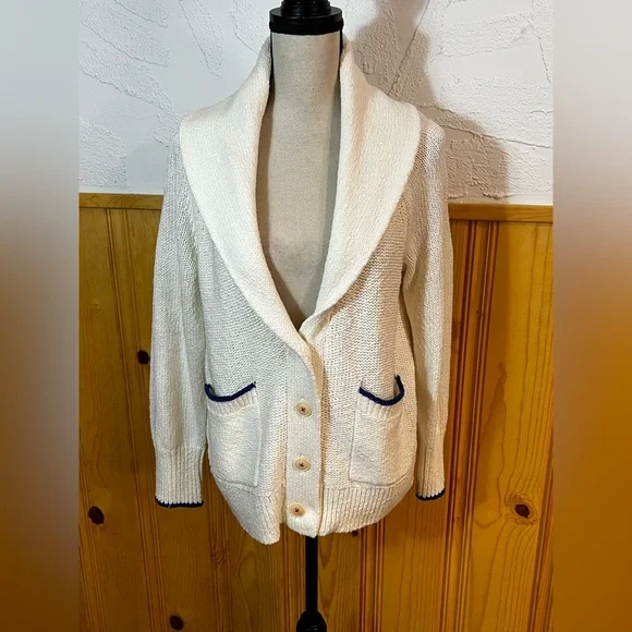 Maeve Lobster Collar Cardigan Sweater Sz-M - Picture 2 of 8